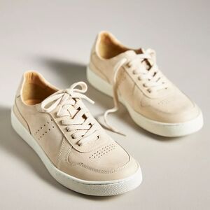 New Nisolo Bria Go-To Court Sneaker - Bone Beige Size 8 - NIB